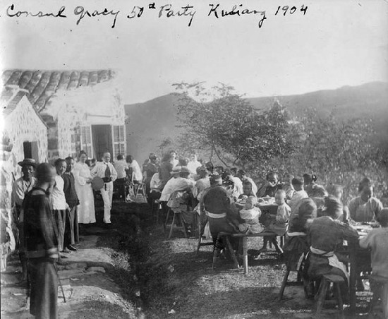 百年前鼓岭洋大使生日宴会老照片重现